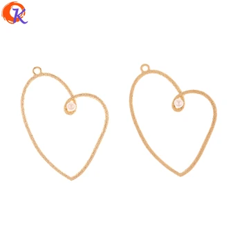 

Cordial Design 50Pcs 40*53MM Jewelry Accessories/Earring Connectors/Heart Shape/DIY Earring Making/Hand Made/Earring Findings