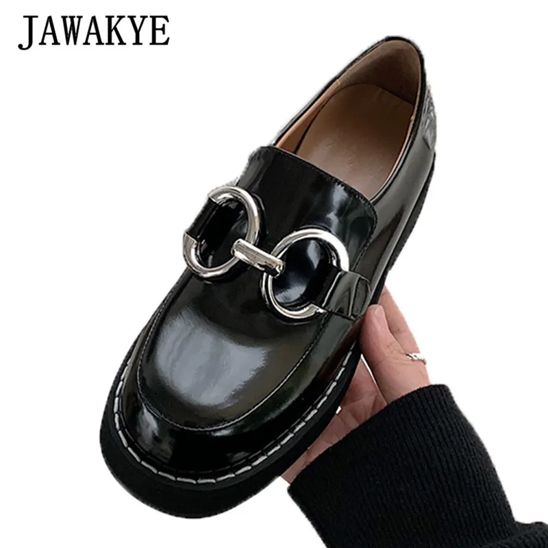 womens chunky sole loafers