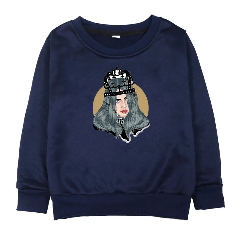 Hoodies 9 Billie Eilish/толстовки для девочек с принтом Ropas Одежда для мальчиков осенние толстовки Одежда для маленьких девочек одежда для мальчиков roupas infantis menina - Цвет: Hoodies 9