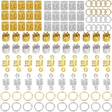 110 шт пряжки волос кольца для косичек набор женщин трехслойные фото клипсы для дредов петли вечерние подарки многоцелевые аксессуары для девочек мода