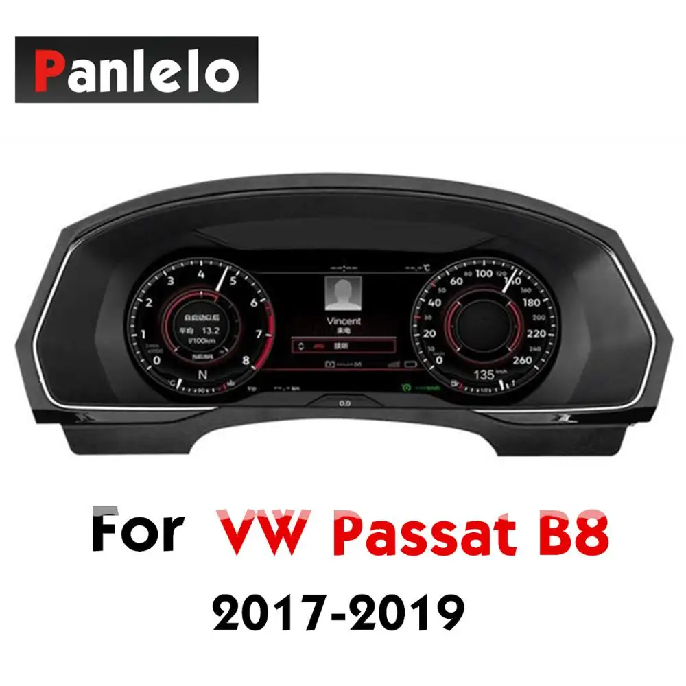 

Instrument Panel Replacement Dashboard For Passat B8 12.3 inch Full LCD Screen Entertainment Intelligent Dashboard System