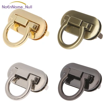 

Metal Clasp Turn Lock Twist Locks for DIY Handbag Craft Bag Purse Hardware JUL29