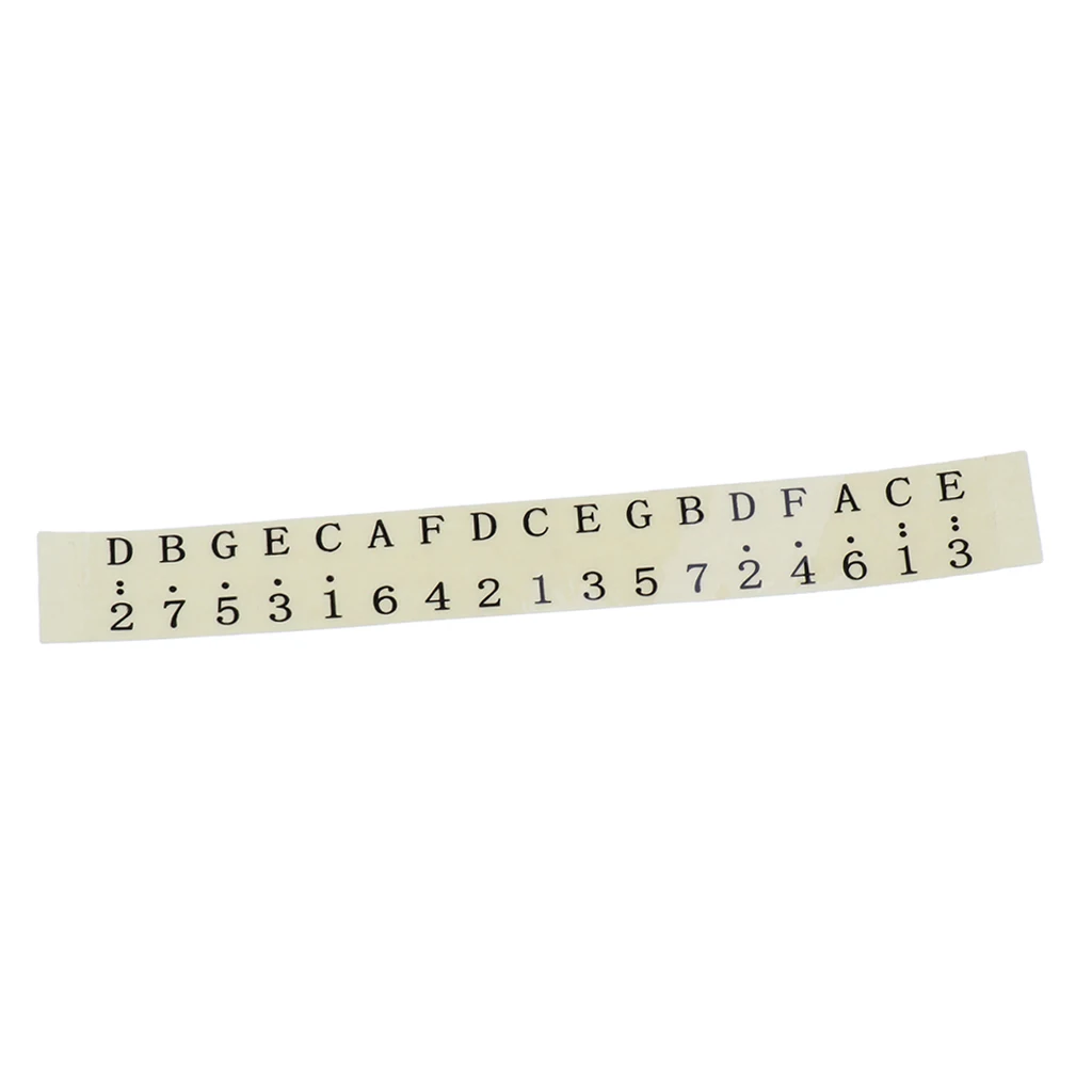 1 Piece Kalimba Note Sticker Decal For Professionals Music Learning