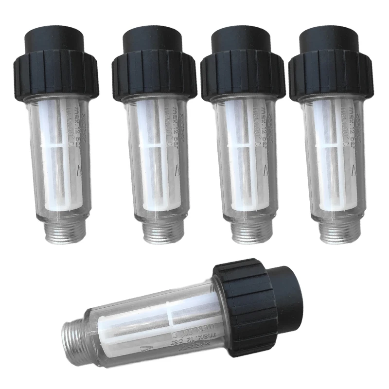5pcs High Pressure Washing Filter Plastic Purifiers Water Cleaner 175 psi