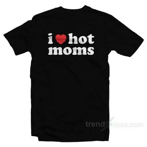 Футболка для мам I Heart Hot Mommy | Мужская одежда