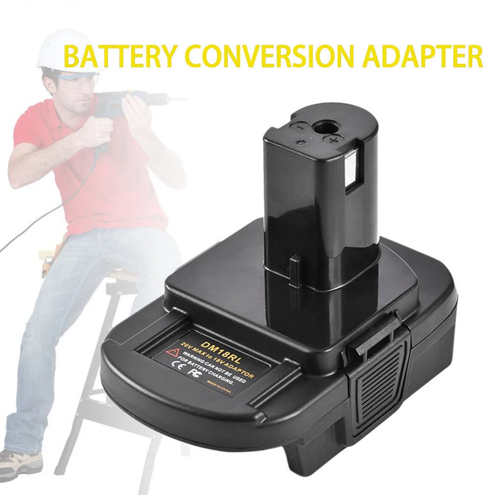 

DM18RL Battery Converter Adapter USB For RYOBI Convert Ryobi 18V Lithium Battery Power Tool M18 to 18V Battery Adapter