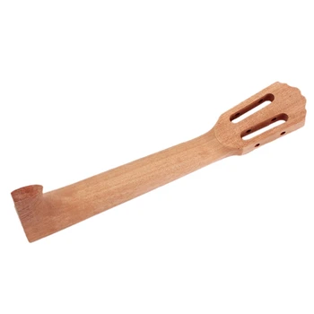 

26 Inch Wood Color Ukulele Guitar Neck Classical Shape Fretboard