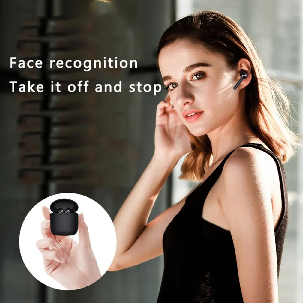 5 0 Wireless EarbudsTrue Wireless Touch Headphones in Ear Earphones with 600Mah Charging Case Headset Built in Mic