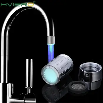 

LED Faucet Streaming Lamp 7color Variable Light Shower Faucet Pressure Sensor Bathroom Temperature Kitchen Accessories color LED