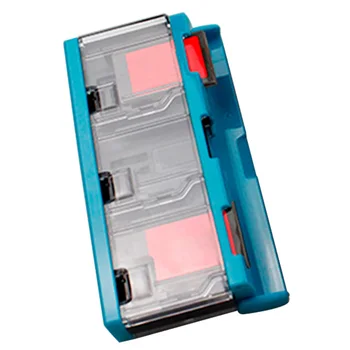 

Hard Shell Gaming Storage Box ABS 6 Slots Mini Portable Push Game Cards Case Collect Practical Durable Carrying For Switch