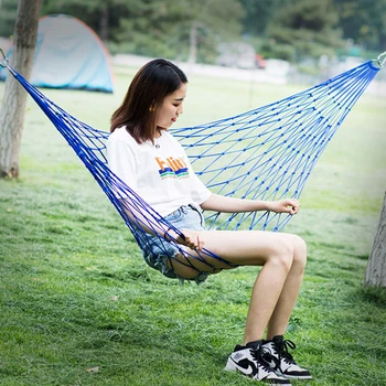 

Hammock Hamaca For Outdoor Travel Hamac Garden Hamak Camping Hammock Nylon Hammock Sleeping Bed Hanging Chair Mesh Net Hammock