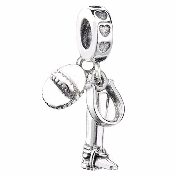 

New 925 Sterling Silver Bead Charm Vintage Equestrian Horse Lovers Pendant Beads Fit Pandora Bracelet Bangle Diy Jewelry