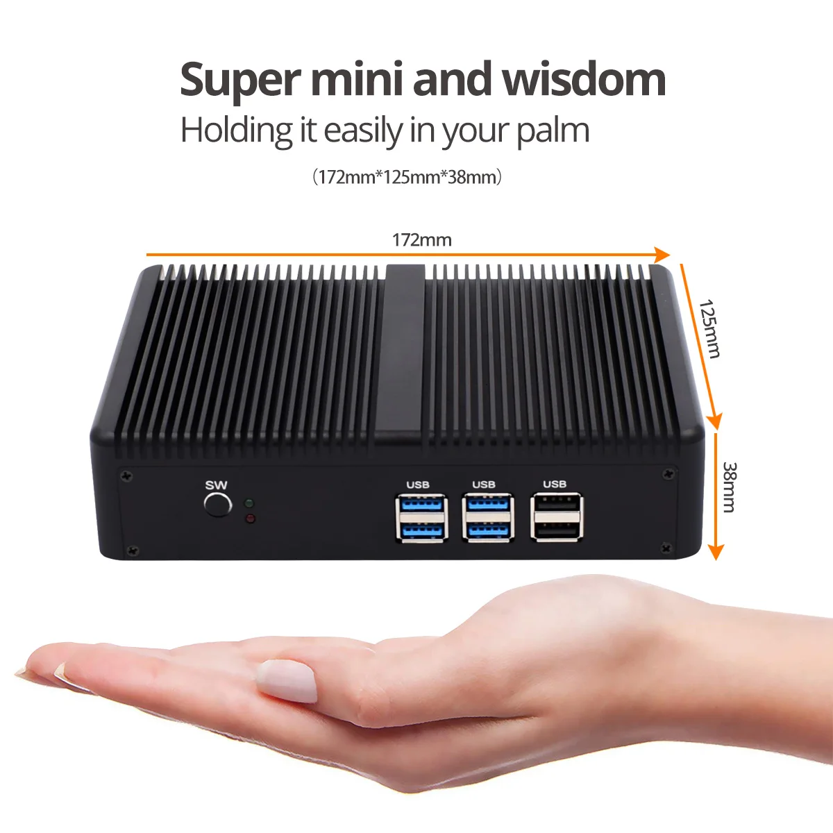 Мини ПК HYSTOU Core i5 7200U i7 5550U Windows 10 HDMI VGA двойной порт дисплея мини HTPC компьютер Linux i3
