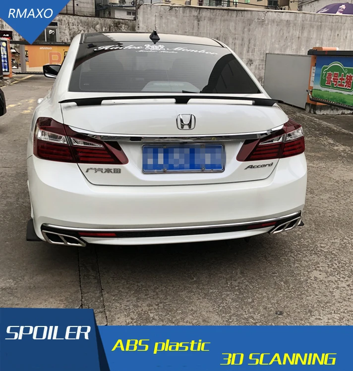 For Honda Accord Spoiler Gts Abs Material Car Rear Wing Primer Color