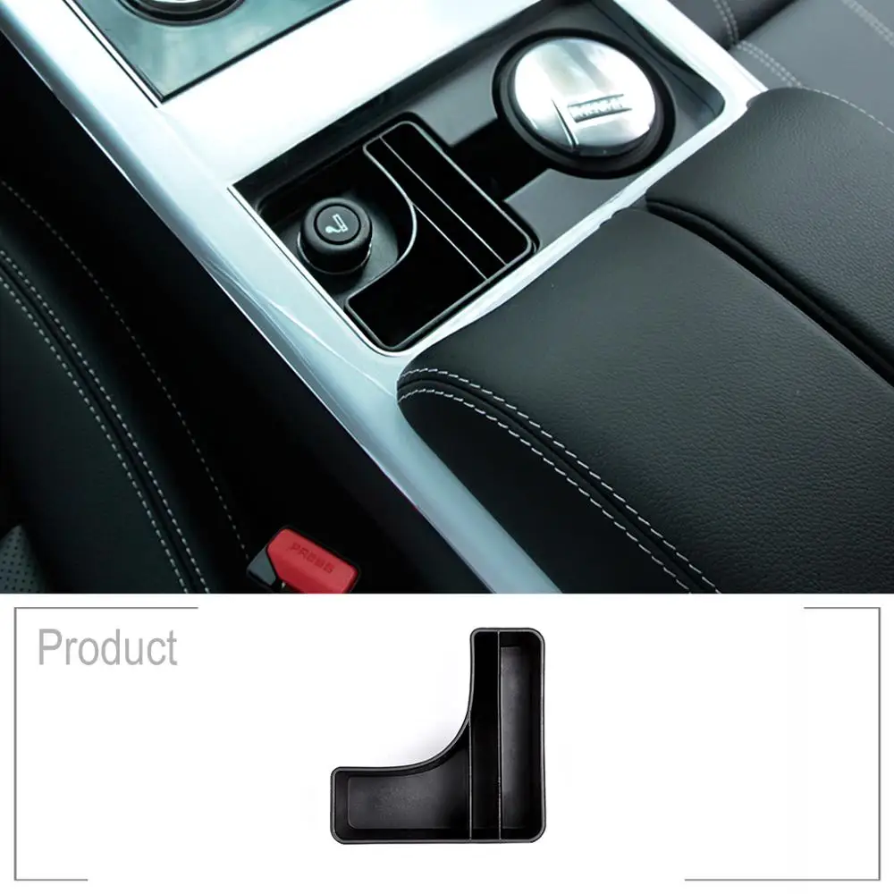 Plastic Central Console Storage Box Cup Holder Card Phone Tray