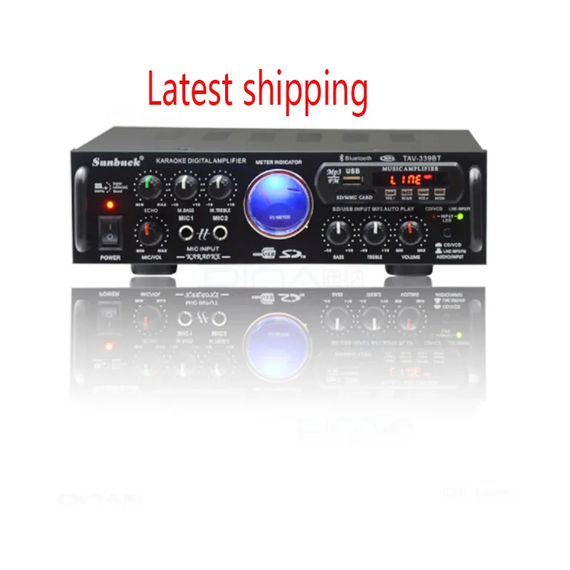 KYYSLB AV 339BT 300 Вт * 2 домашний аудио USB SD 12 В 220 Bluetooth мини усилитель K песня высокий