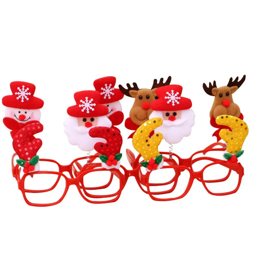 Christmas Party Glasses Santa Snowman Adult Kids Gift Xmas Decoration Toy