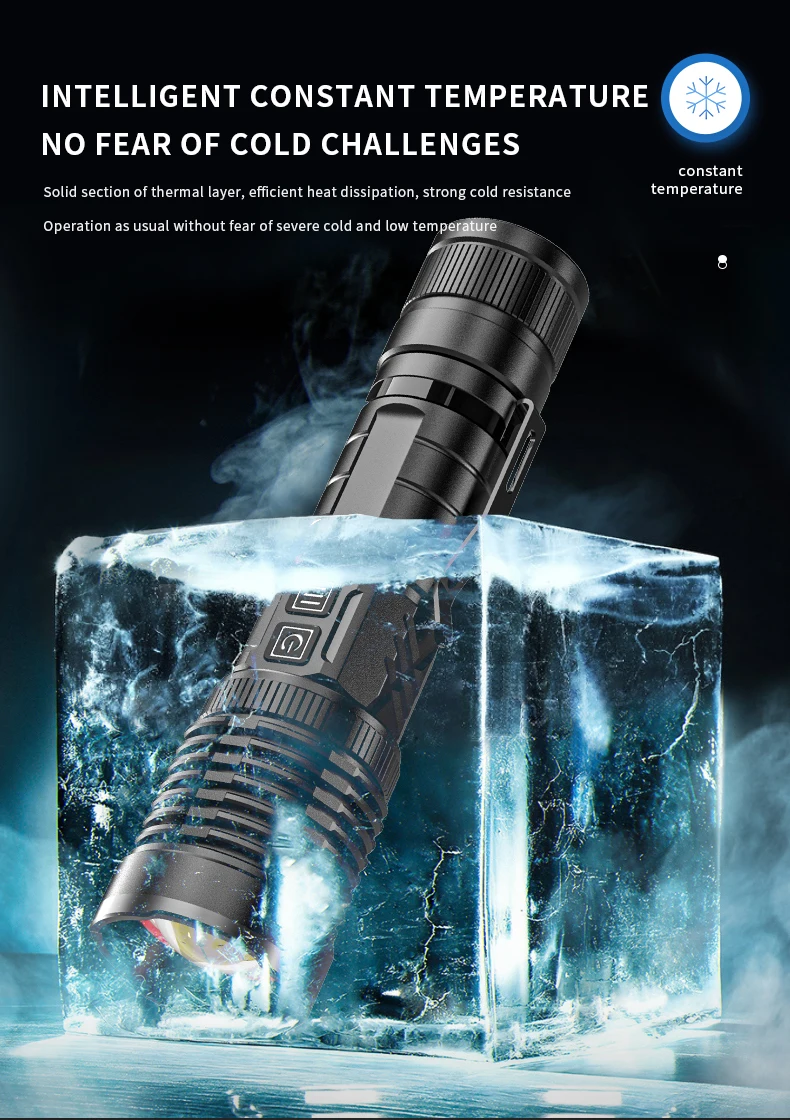 포켓맨 LED 손전등, USB 충전식 LED 토치, XHP50 랜턴, 캠핑 램프, 펜 홀더 포함 18650 26650 사용