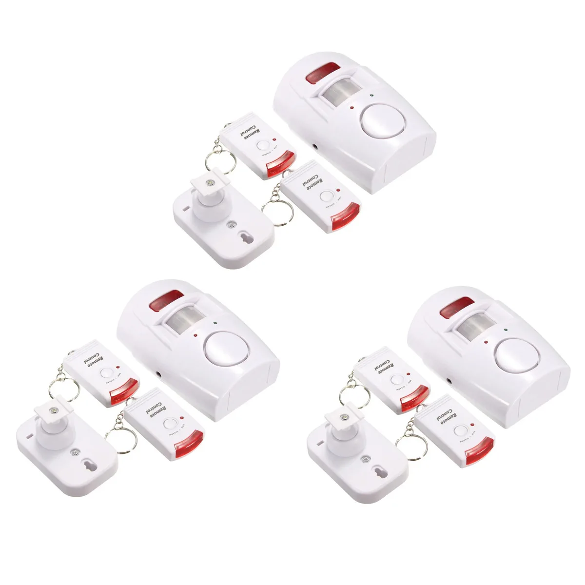 Home Security System IR Infrared Motion Sensor Alarm Detector 105dB Alarm Monitor Wireless Alarm system+2 remote controller home security panic button Alarms & Sensors