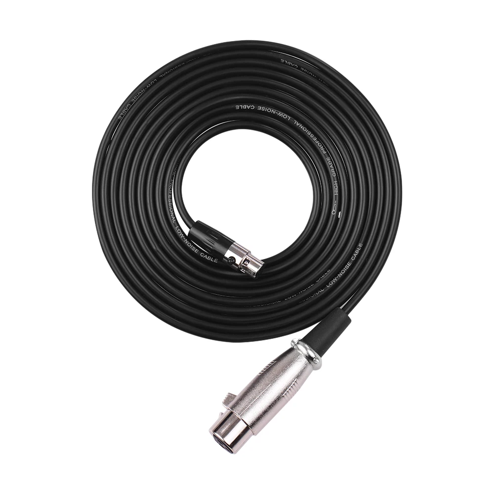 Microphone Cable 4-Pin Mini XLR Connector to Balanced Audio Wire Stage Studio Musical Instrument Tools | Спорт и развлечения