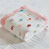 Muslin Cotton Bedding Baby Blanket 6 Layers Gauzed Cotton Kids Children Adult Sleeping Blanket For Bed 4 Large Size Optional 2