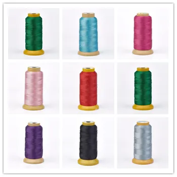 

1 Roll Polyester Thread for Custom Woven Jewelry Making, about 0.7mm in diameter; about 310m/roll