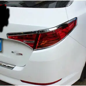Car modification Car accessories ABS Chrome Rear Tail Light Lamp Cover Trim 4PCS For Kia Optima K5 2011-2013
