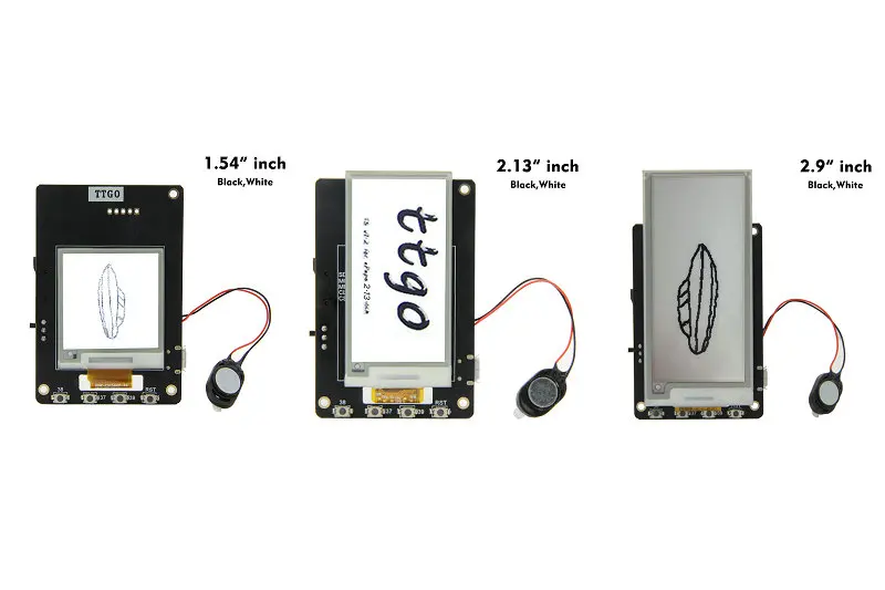 TTGO T5 v1.2 Wi-Fi модуль Bluetooth базы ESP-32 1,54 "2,13" 2,9 "ePaper динамик