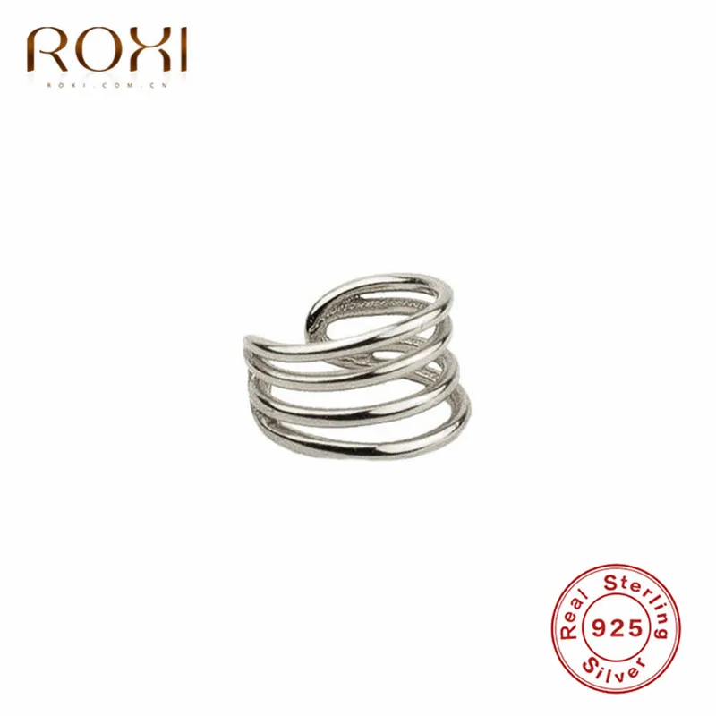 ROXI, новинка, простые женские серьги-каффы, модные, с крестиком, без пирсинга, маленькие серьги, для девушек, Pendientes De Clip wrap Earcuff Brincos