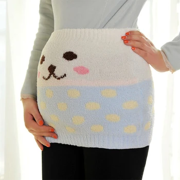 

Winter Pregnant Women Elastic Belly Protection Coral Fleece Wram Maternity Clothing