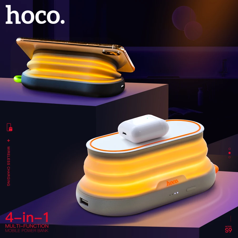 HOCO 4in1 Multi function 5000mAh QI Wireless Charger Power