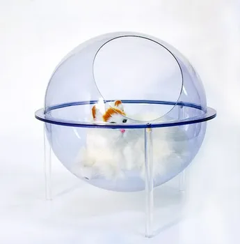 

Acrylic hemispheres with side display dust shield cat climbing capsule transparent hollow hemisphere cove
