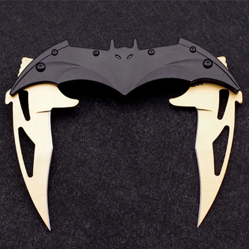 Нож летучая мышь 440C из нержавеющей стали, складные ножи, тактический походный инструмент для самозащиты, инструмент для выживания, охотничий Меч Karambit