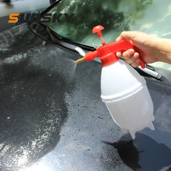 

Car Washer Pump 1.5L Corrosion-Resistant Hand-pressure Auto Washing Handle Pump Pressure Sprayer Water Bottle Garden Car Washer