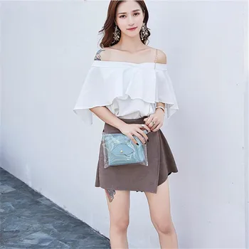 

2020 Best Sale Fashion Women Handbag Casual Transparent Beach Bags Women Small Shoulder Messenger Bags Female Crossbody Bags