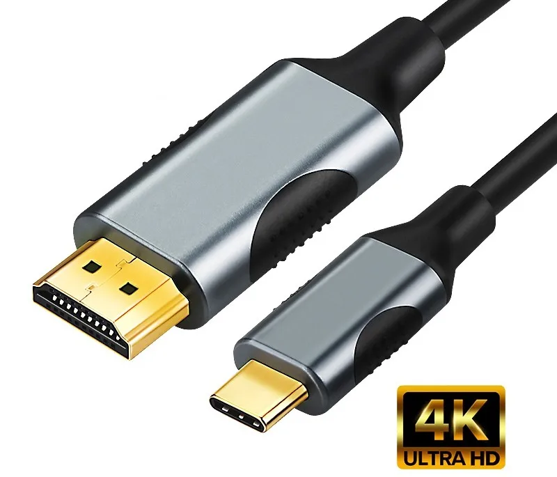 Lungfish usb c к hdmi 4K type C к HDMI кабель адаптер Thunderbolt 3 для huawei mate 30 Pro MacBook Pro адаптер usb type-C HDMI