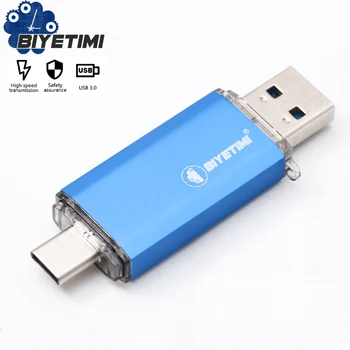 

Biyetimi Type-c for phone and computer 3.0 usb flash drive 32GB 64GB 128GB 256GB real capacity flash drive pendrive