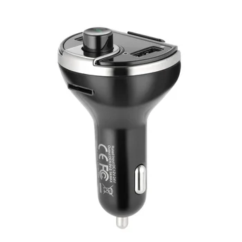 

Wireless In-Car Bluetooth FM Transmitter MP3 Radio Player Adapter Dual USB Fast Charge Automobile Hands-free Audio Receiver Kit