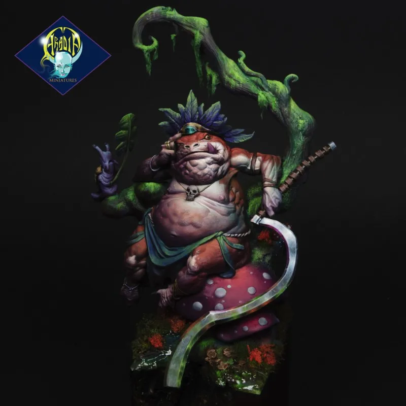 [Loong Way Miniatures] Aradia миниатюрный жаба Король: ToadFather 75 мм Смола Модель Рисунок Миниатюрный