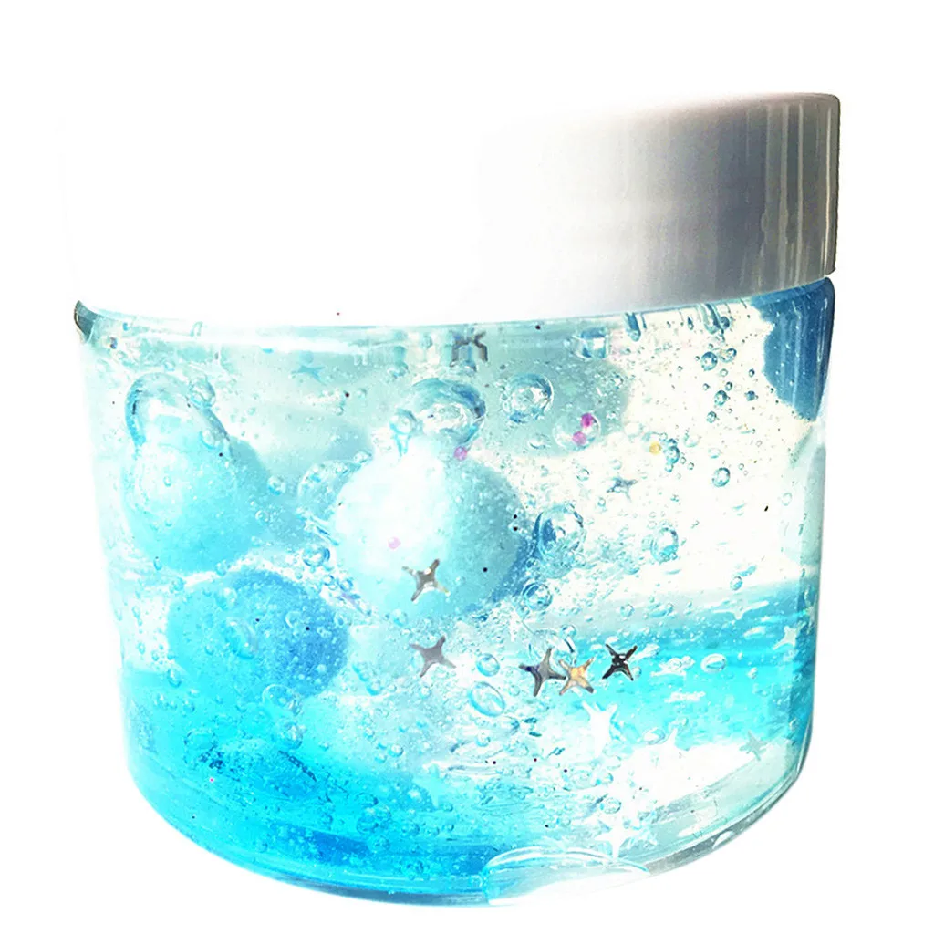 Beautiful Color Mixing Slime anti Stress Kids Clay Toy Transparent slime children