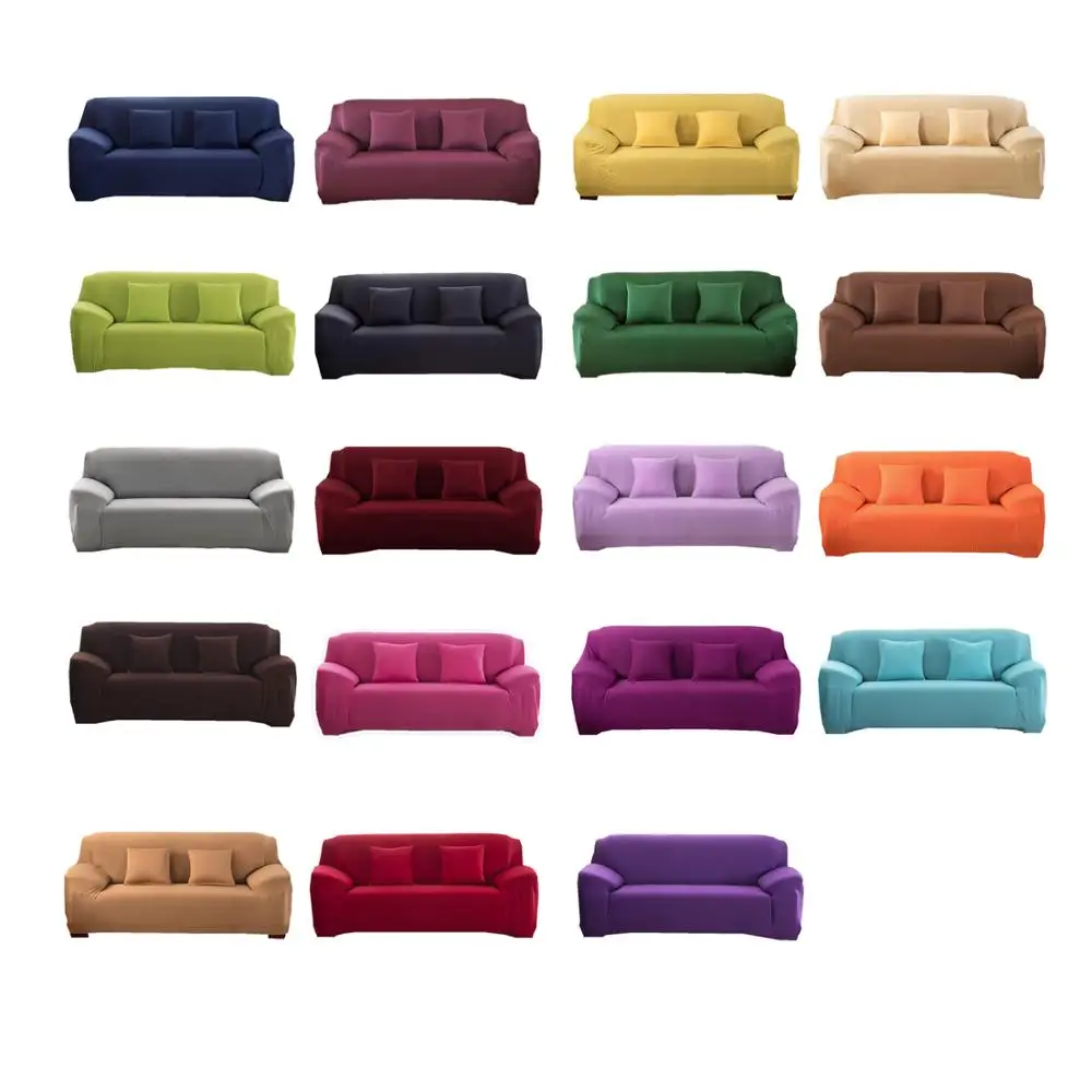 Стрейч диванных чехлов протектор мебели полиэстер Loveseat крышка M l XL XXL XXXL XXXXL 1/2/3/4-seater Arm накидки на стулья для Гостиная