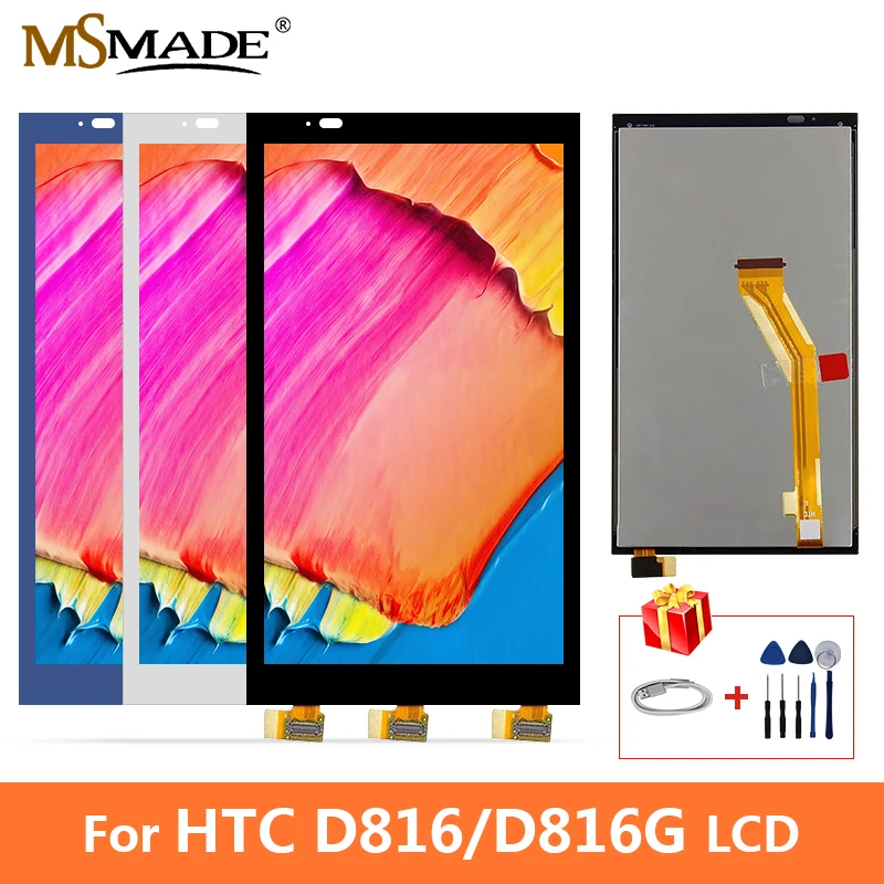 

For HTC D816W 816W 816G 816H 816 D816G LCD Touch Screen Digitizer Display Replacement Assembly Parts 100% Tested Free Shipping