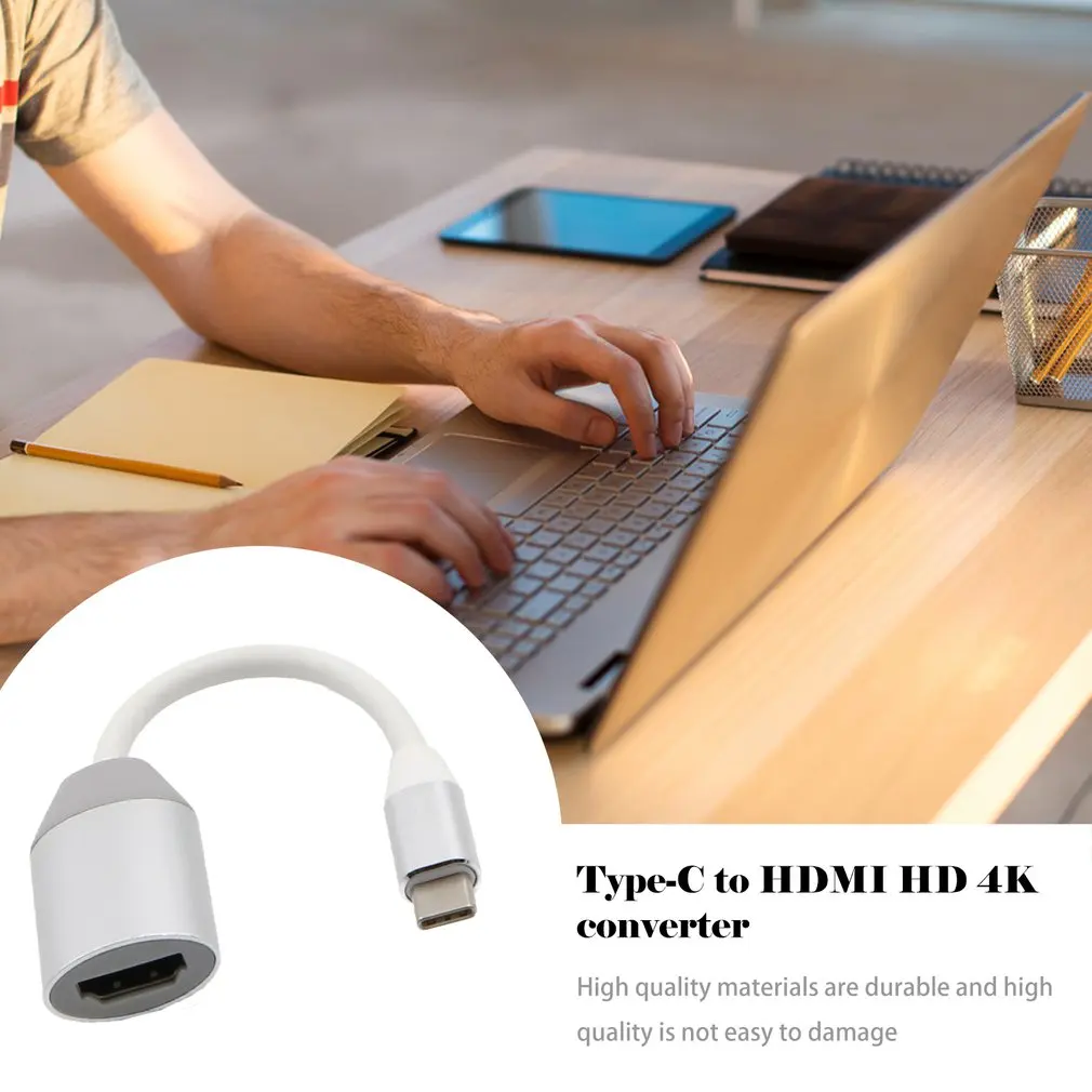 Мини Высокоскоростной Алюминиевый USB-C USB 3,1 type C к HDMI конвертер Кабель-адаптер для Macbook Chromebook
