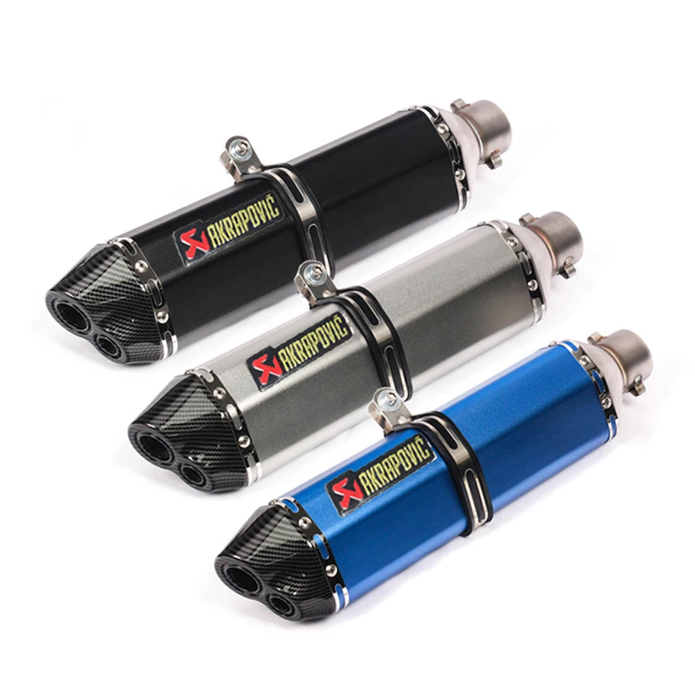 Мотоцикл Akrapovic выхлопная труба Универсальный мотоциклетный крест глушитель скутер Escape для KTM питбайк для KAWASAKI Ninja 300 R3 PCX 150