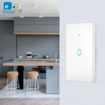 

eWLink US 1/2/3gang Wifi Smart Light Switch Glass Screen Touch Panel Wireless Wall Switches Voice Control By Alexa & google home