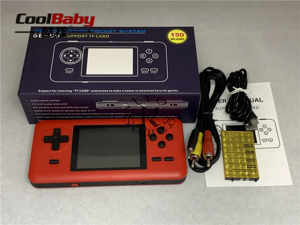 

Video Game Console 3.0 inch GB-50 Mini game 8 Bit Consola with 586 Games Portable Handheld Game for Relaxing