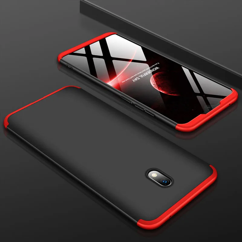 KEYSION чехол 3 в 1 для Red mi Note 8 Pro 8 8A 7A 7 ударопрочный жесткий чехол для телефона из ПК для Xiaomi mi 9T 9T Pro mi 9 SE Lite 8 A3 - Цвет: Black and red