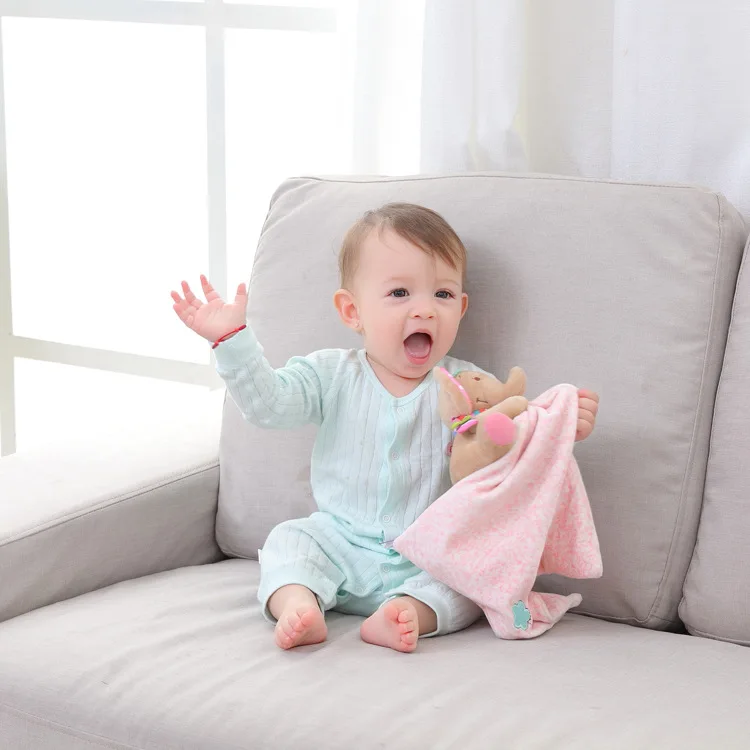Детский плюшевый комфортер игрушка Безопасность Одеяло Младенческая игрушка успокаивающее полотенце Уход за малышом