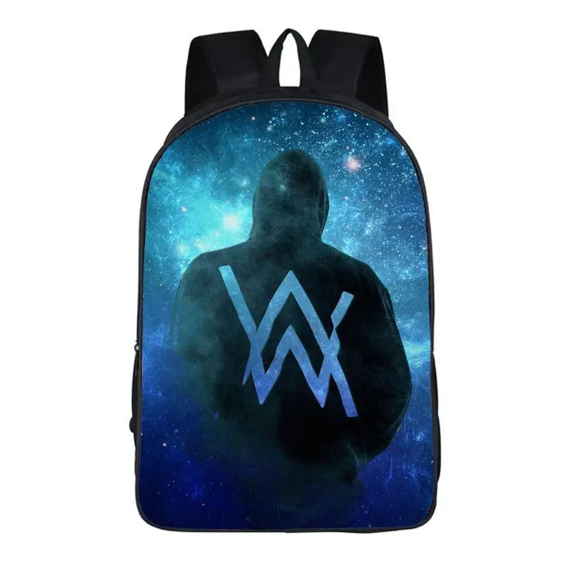 Alan Walker DJ школьные сумки для женщин и мужчин повседневный рюкзак для ноутбука рюкзак для подростков девочек и мальчиков повседневный рюкзак дорожные сумки