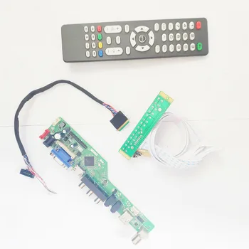 

For LP173WD1-TLP4/TLP5 17.3" T.V53 screen controller drive board notebook PC LVDS 40Pin WLED VGA+HDMI+AV+USB+RF 1600*900 DIY kit